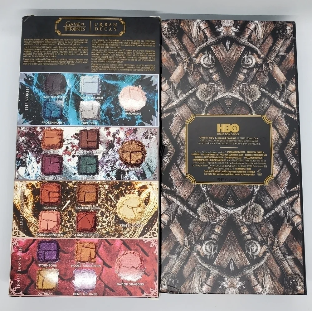 Urban Decay x Game of Thrones Limited Edition Eyeshadow Palette NIB